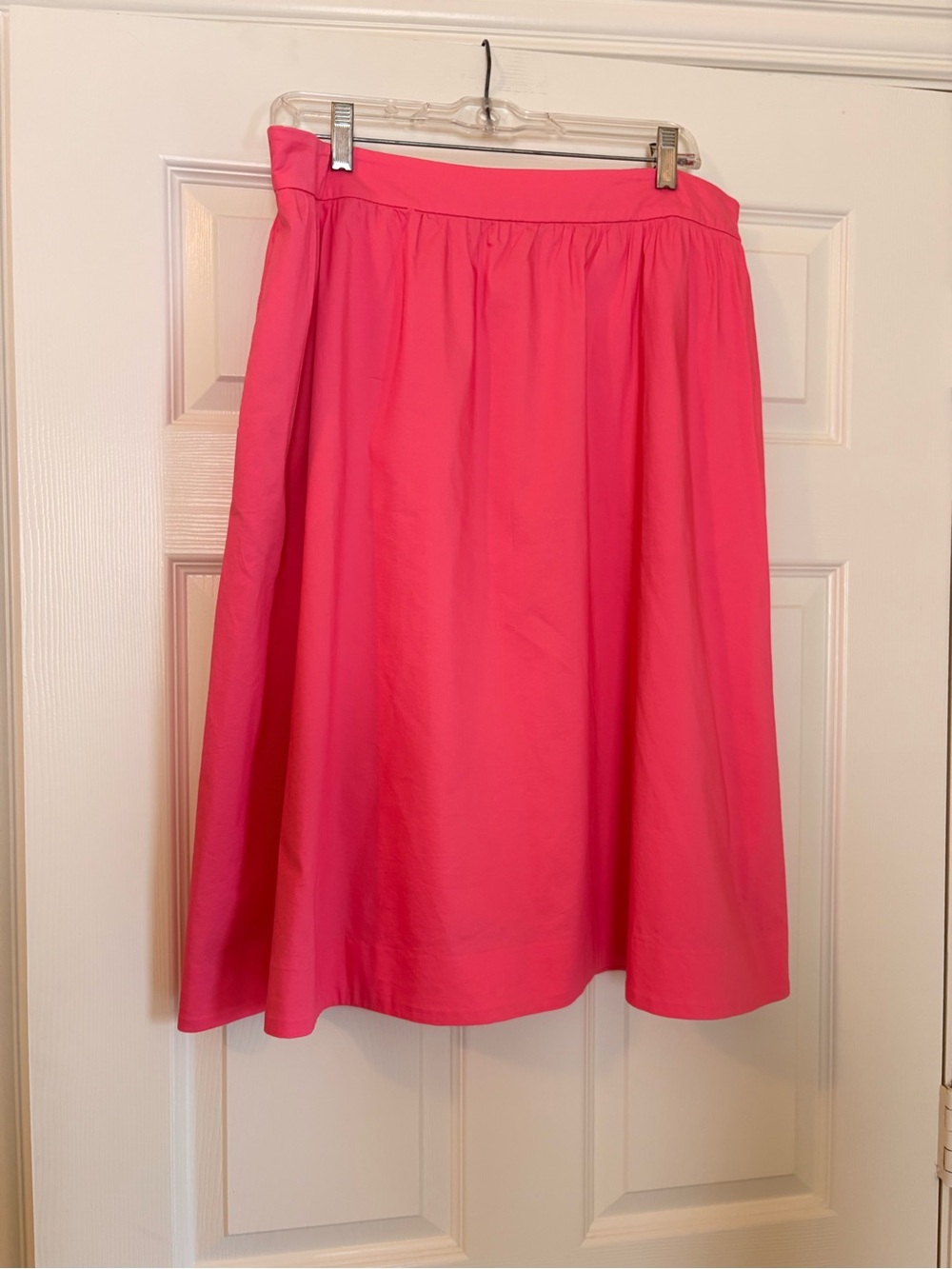 Nordstrom 1901 Bright Pink A-Line Midi Skirt